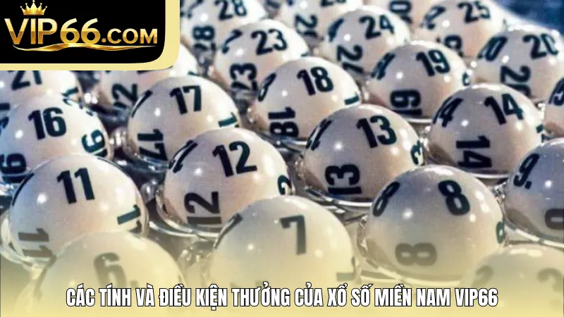 Các tính và điều kiện thưởng của xổ số miền Nam Vip66